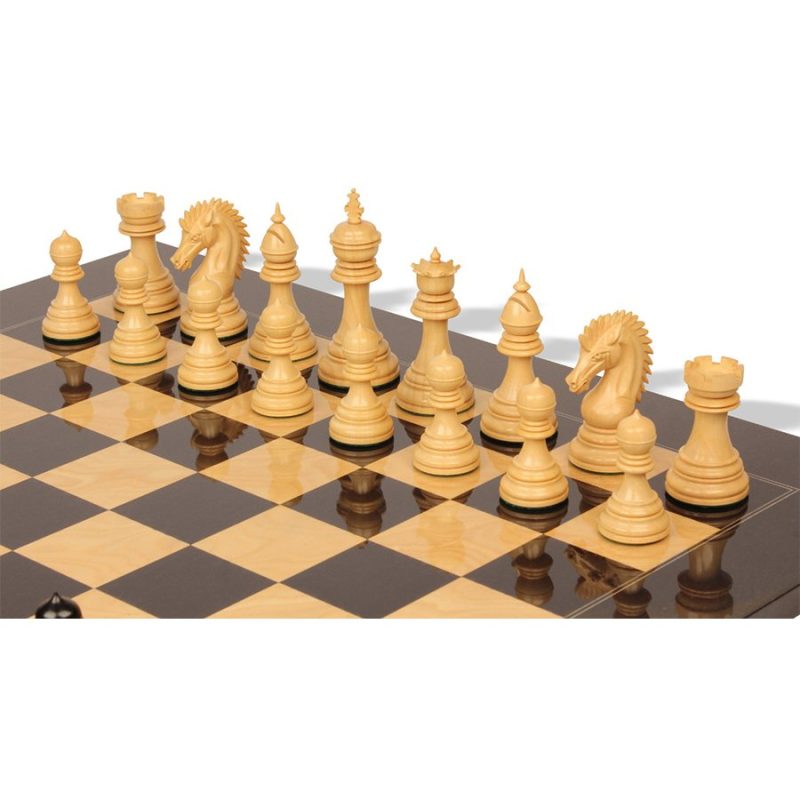 The Premium Collection- Cyrus Luxury Staunton Chess Pieces Only Set- Triple Weighted Ebony & Boxwood - 4.4" King - Image 6