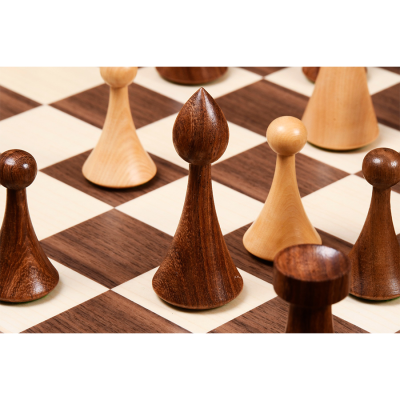 Hermann Ohme Minimalist Series Chess Pieces Only Set- Weighted Golden Rosewood - Image 3