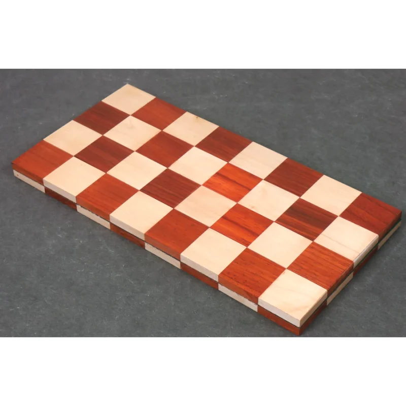 Rolling Series Travel Chess Board In Maple & Budrose Wood- 40 mm  Square - Image 3