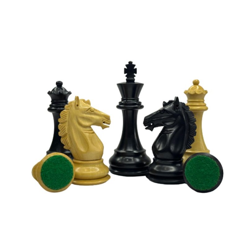 3.9" Exclusive Alban Staunton Chess Pieces Only set - Double Weighted Ebonised Boxwood - Image 2