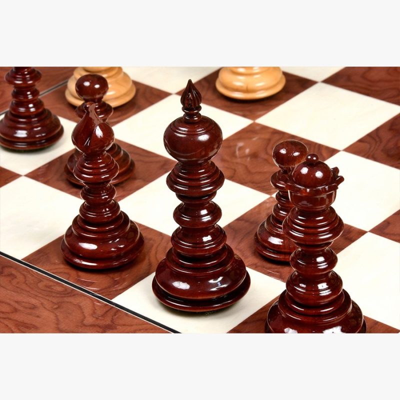 4.3? Luxury Savano Series Staunton Chess Pieces Only Set- Bud Rosewood Triple Weighted - Image 7