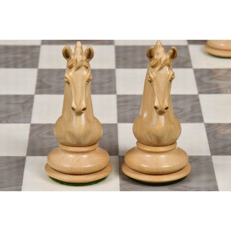 4.5? Shera Series Staunton Luxury Chess Pieces Only Set- Triple Weighted Ebony - Image 4