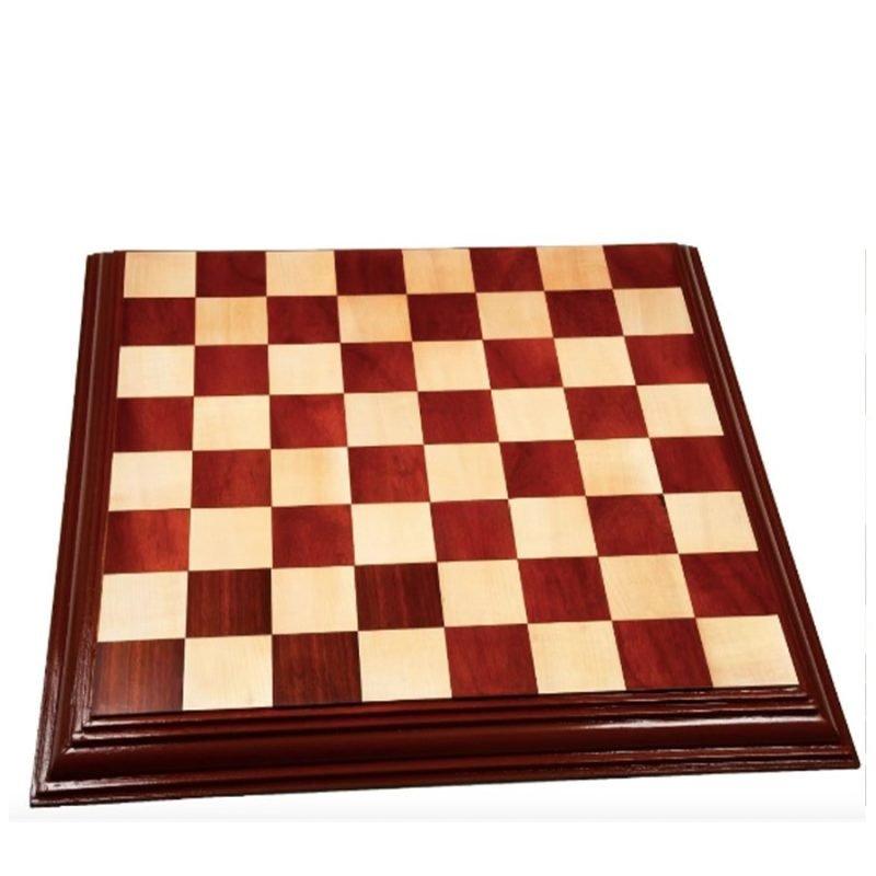 21" Bud Rosewood & Maple Wood Solid Luxury Handmade Chessboard with Carved Border- 57 mm Square - Image 2