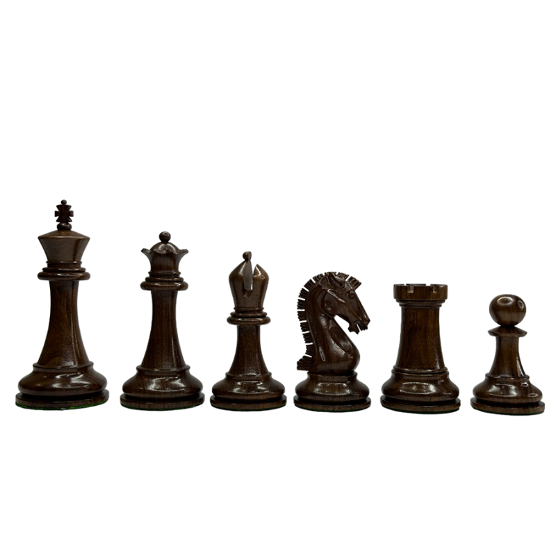 Sinquefield Cup Series Reproduced Staunton Chess Pieces Only set- Double Weighted Golden Rosewood - Image 3