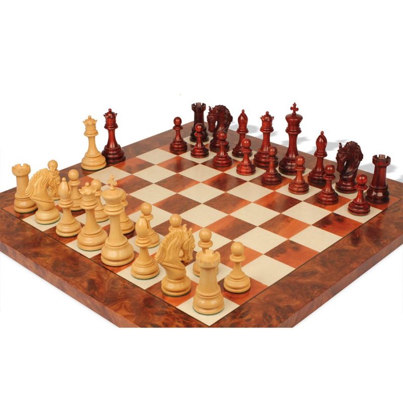 The King Arthur Series Luxury Staunton Chess Pieces Only Set- 4.5" King Size- Triple Weighted Bud Rosewood - Image 8