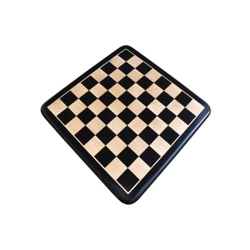 17" Solid Luxury Inlaid Ebony Wood & Maple Wood Chess Board- 45 mm Square - Image 3