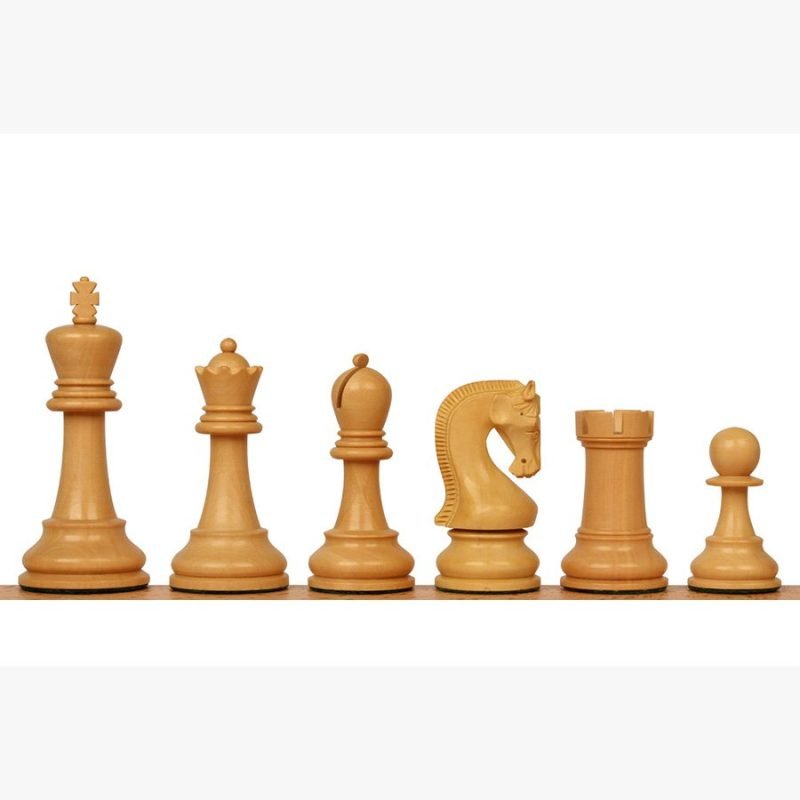 4" Leningrad Series Luxury Staunton Chess Pieces Only Set- Weighted Golden Rosewood - Image 6