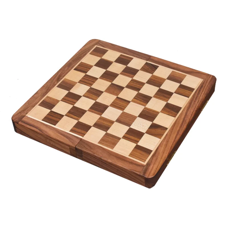 10" Travel Chess Set- Golden Rosewood And Boxwood - Image 4