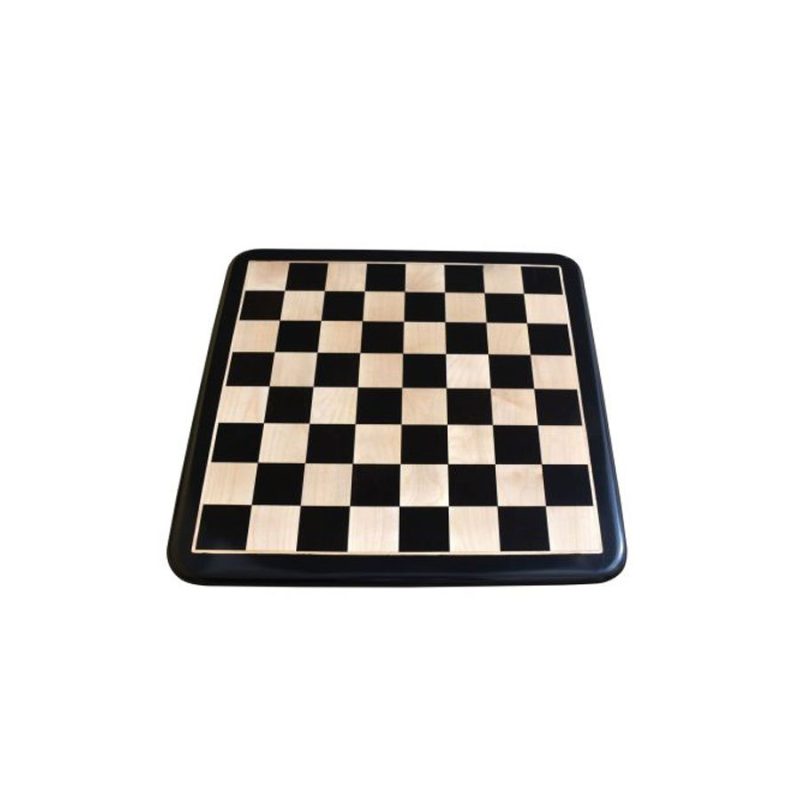 17" Solid Luxury Inlaid Ebony Wood & Maple Wood Chess Board- 45 mm Square - Image 2