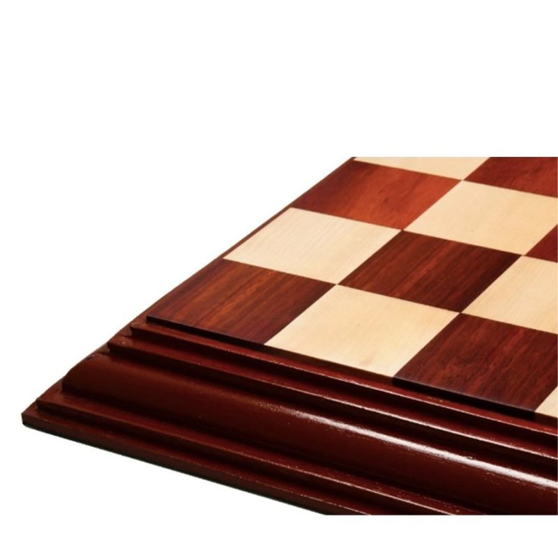 21" Bud Rosewood & Maple Wood Solid Luxury Handmade Chessboard with Carved Border- 57 mm Square - Image 3