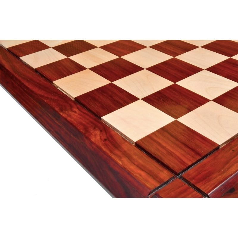 23? Luxury Chessboard With Cross Border & Tapered Edges in Budrose Wood and Maple Wood - Image 5