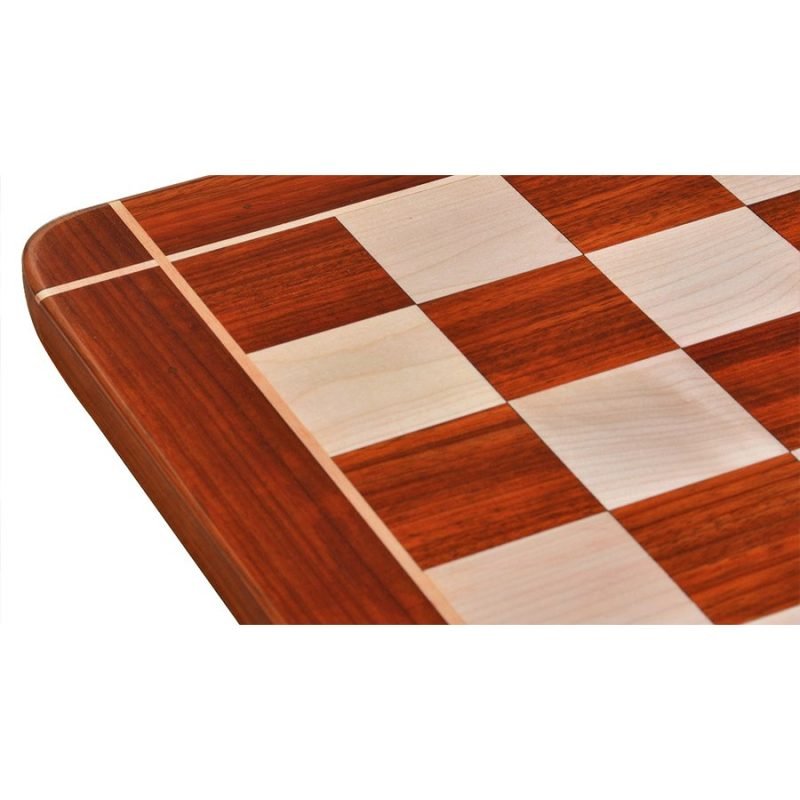 23? African Padauk & Maple Wood Cross Corner Wooden Chessboard With 60 mm Square - Image 4