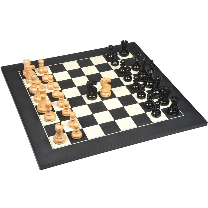 1972 Reproduced Reykjavik Championship Series Chess Pieces 3.7" - Weighted Ebonised Boxwood & Boxwood - Image 5