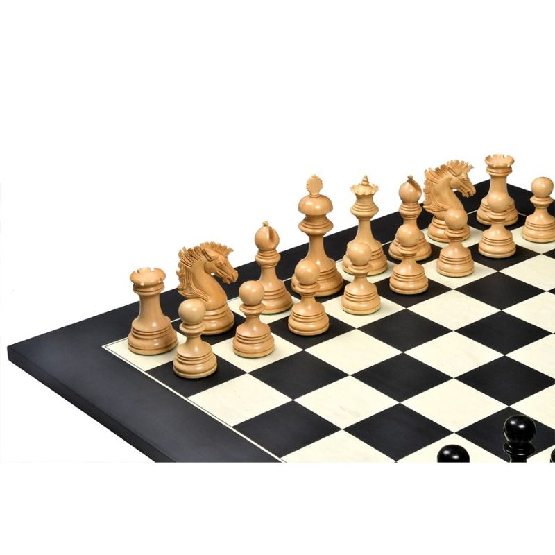 The Premium Collection- 4.4" Wellington Luxury Staunton Chess Pieces Only Set ? Triple Weighted Ebony Wood & Boxwood - Image 9