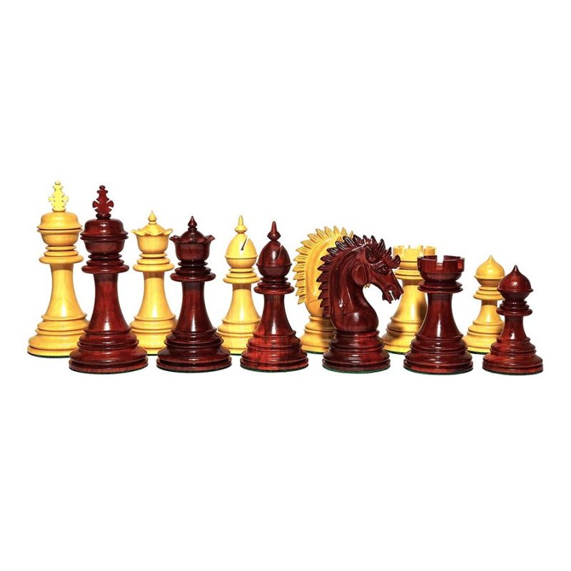 The Premium Collection- Cyrus Luxury Staunton Chess Pieces Only Set- Triple Weighted Budrose Wood & Boxwood - 4.4" King - Image 2