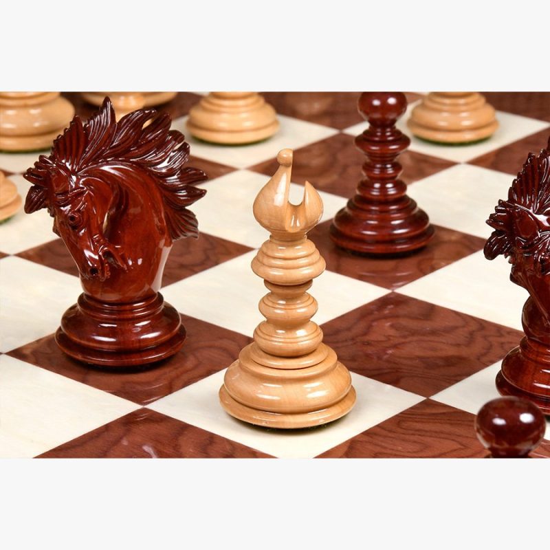 4.3? Luxury Savano Series Staunton Chess Pieces Only Set- Bud Rosewood Triple Weighted - Image 2