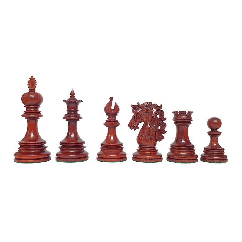 4.5" Andalusian Luxury Series Chess Pieces Only Set- Triple Weighted Bud Rosewood - Image 5