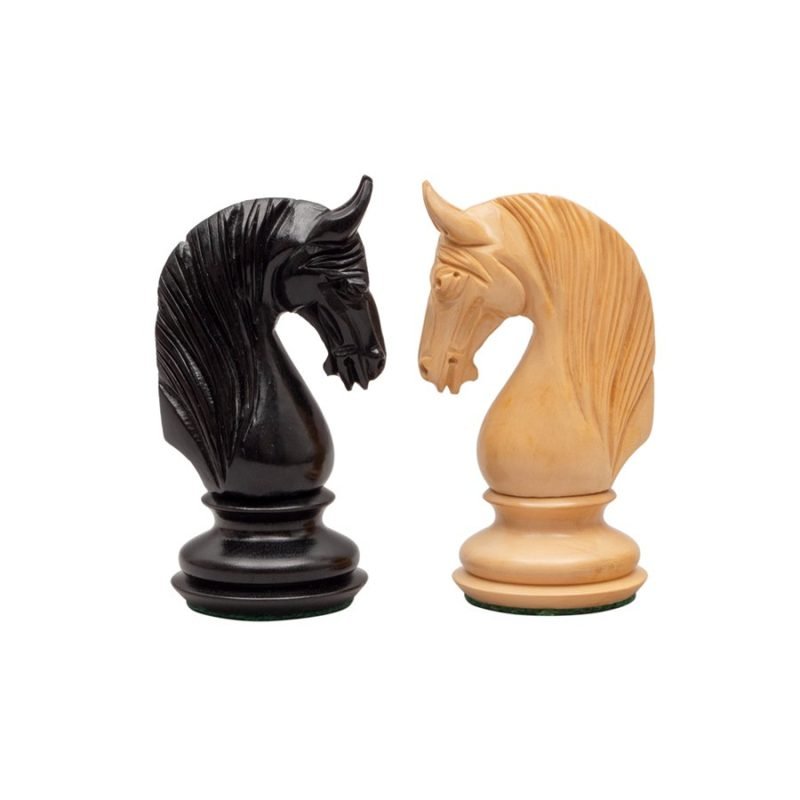 4.5" Bath Luxury Staunton Chess Pieces Only Set - Triple Weighted Ebony Wood - Image 5