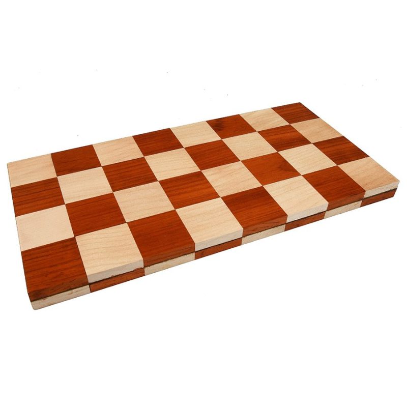 Folding/ Rolling Series Travel Chess Board In Maple & Budrose Wood- 40 mm Square - Image 5