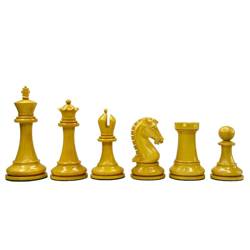 Sinquefield Cup Series Reproduced Staunton Chess Pieces Only set- Double Weighted Golden Rosewood - Image 4