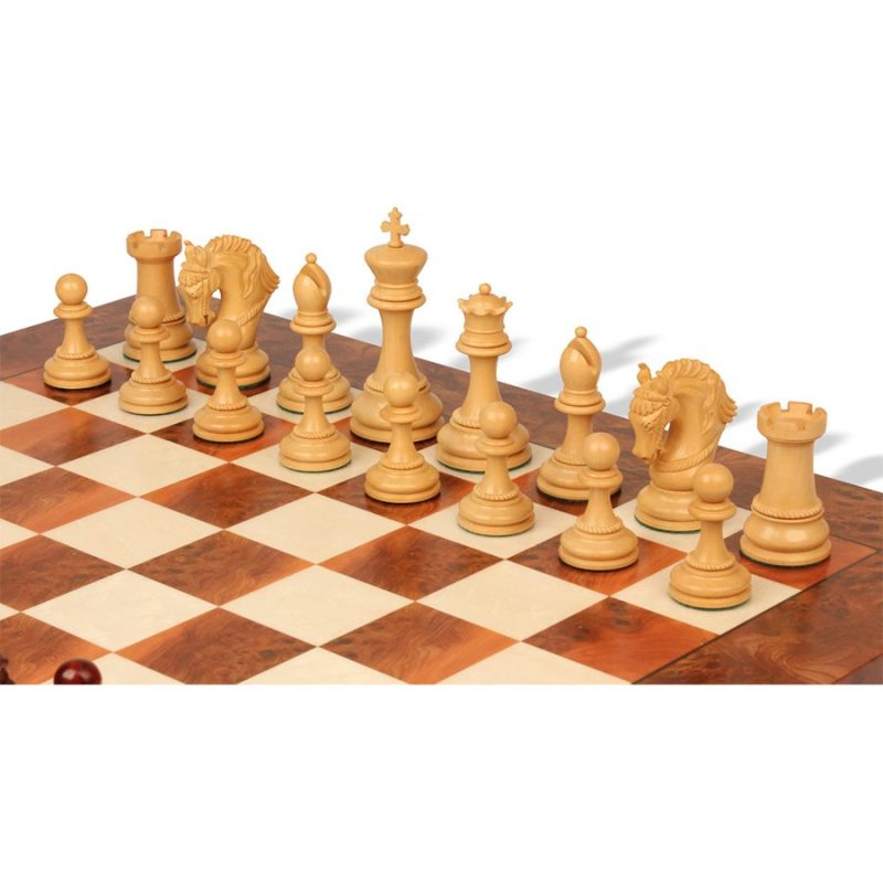 The King Arthur Series Luxury Staunton Chess Pieces Only Set- 4.5" King Size- Triple Weighted Bud Rosewood - Image 6