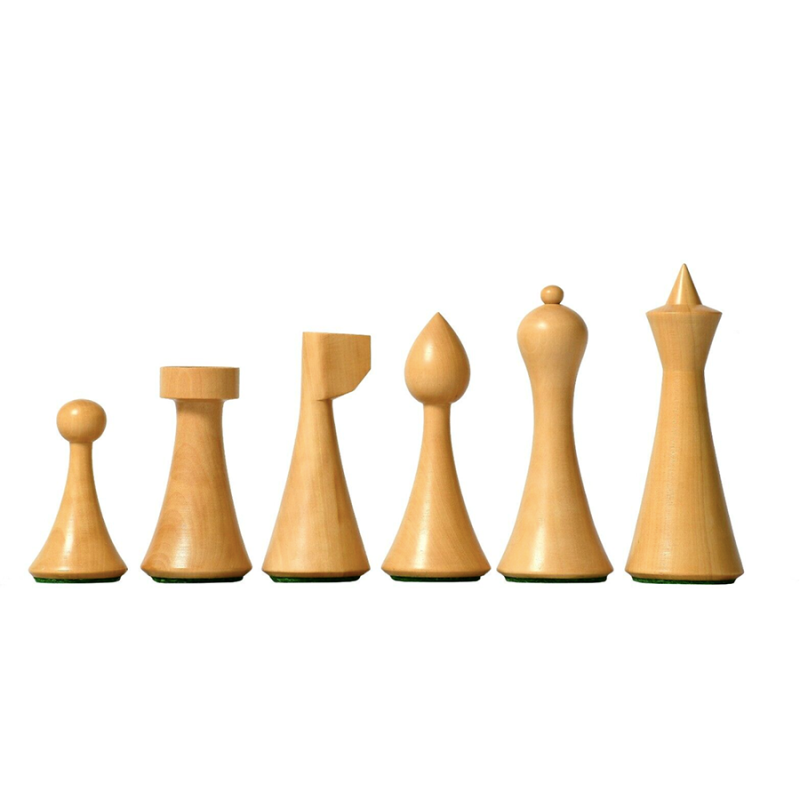 Hermann Ohme Minimalist Series Chess Pieces Only Set- Weighted Golden Rosewood - Image 5