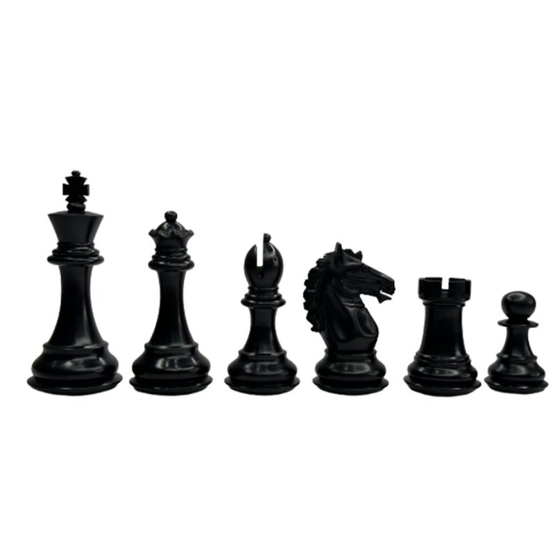 3.9" Exclusive Alban Staunton Chess Pieces Only set - Double Weighted Ebonised Boxwood - Image 5