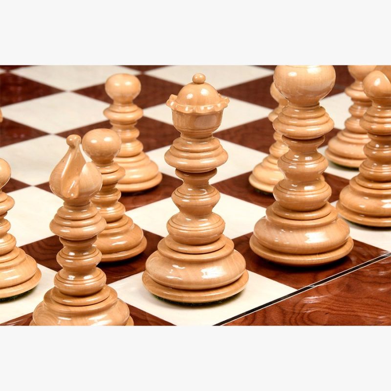 4.3? Luxury Savano Series Staunton Chess Pieces Only Set- Bud Rosewood Triple Weighted - Image 6