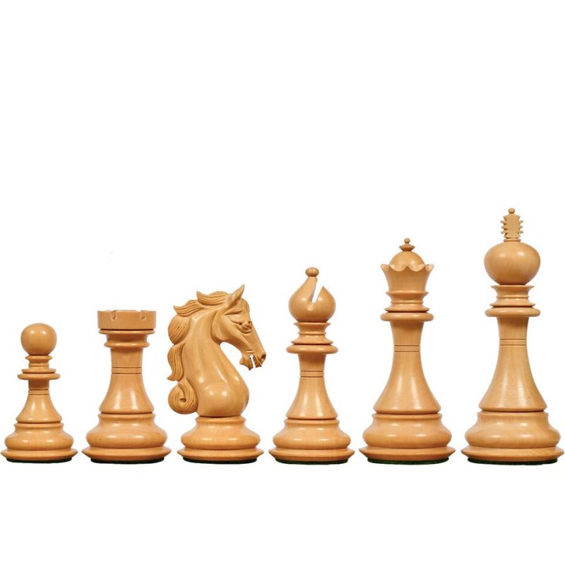 4.5? Shera Series Staunton Luxury Chess Pieces Only Set- Triple Weighted Bud Rosewood - Image 7