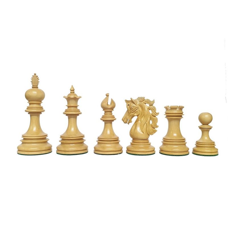 4.5" Andalusian Luxury Series Chess Pieces Only Set- Triple Weighted Bud Rosewood - Image 6