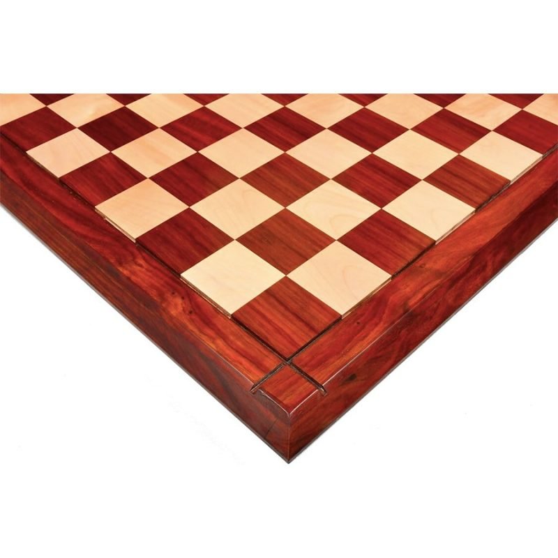 23? Luxury Chessboard With Cross Border & Tapered Edges in Budrose Wood and Maple Wood