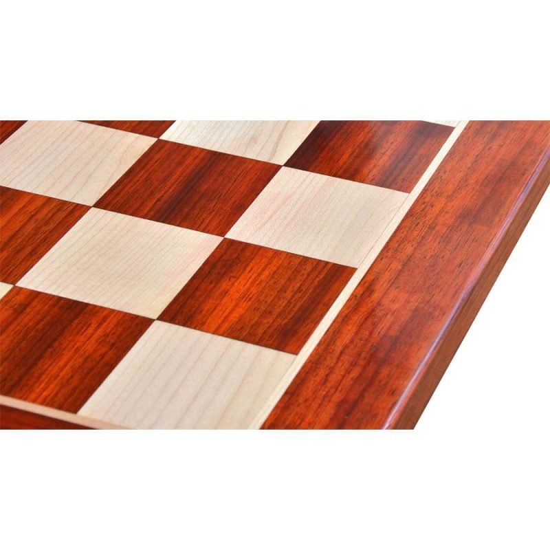 23? African Padauk & Maple Wood Cross Corner Wooden Chessboard With 60 mm Square - Image 7