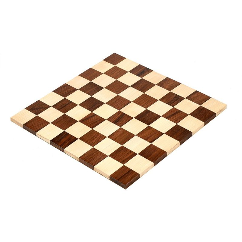 Folding/ Rolling Series Travel Chess Board In Maple & Golden Rosewood- 40 mm Square - Image 3