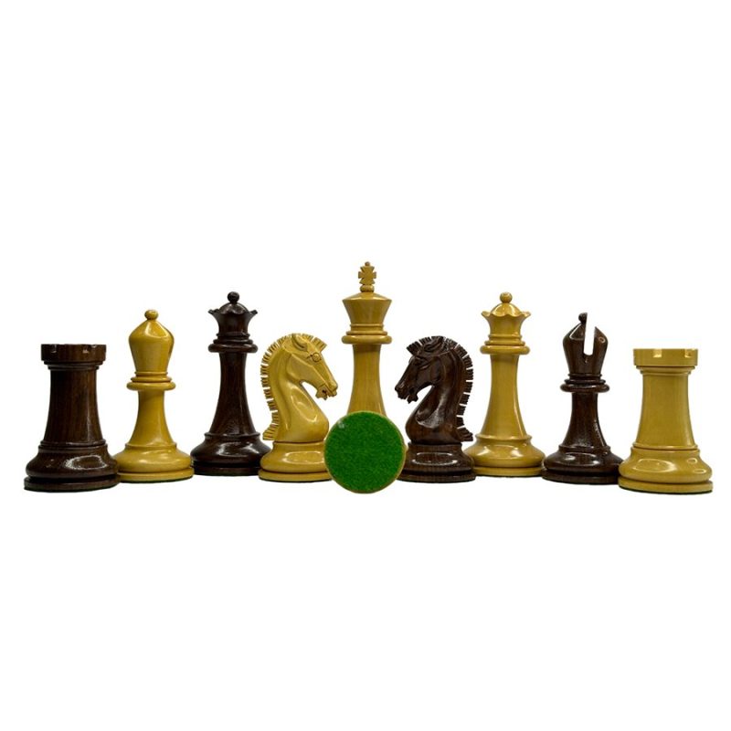 Sinquefield Cup Series Reproduced Staunton Chess Pieces Only set- Double Weighted Golden Rosewood - Image 5