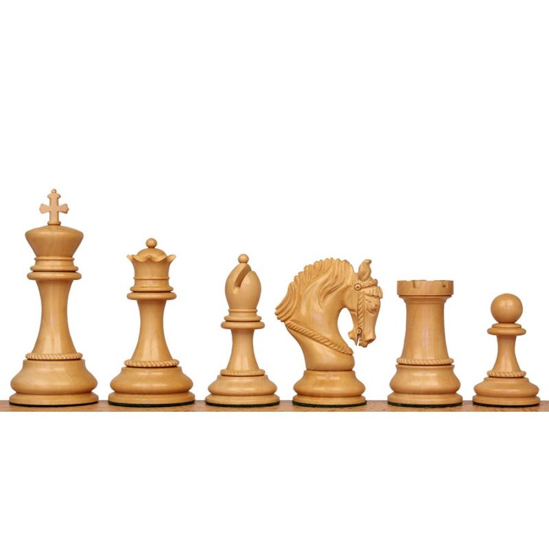 The King Arthur Series Luxury Staunton Chess Pieces Only Set- 4.5" King Size- Triple Weighted Bud Rosewood - Image 3