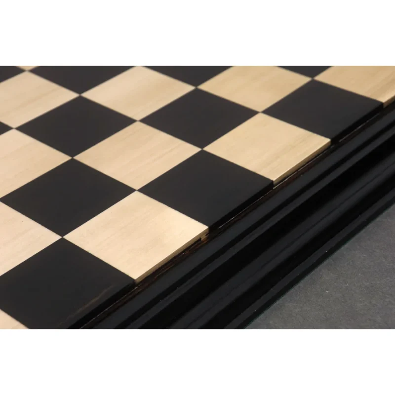 The Battle Field Luxury Series 21" Chess Board In Maple & Ebony Wood - 57 mm Square - Image 6