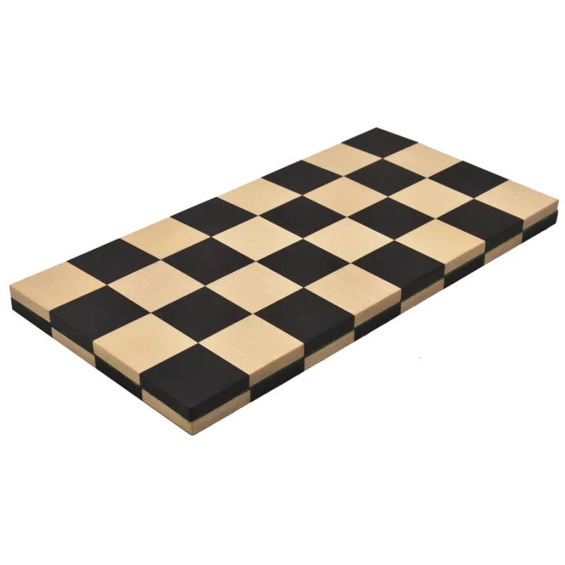 Folding/ Rolling Series Travel Chess Board In Maple & Ebony Wood- 40 mm Square - Image 8