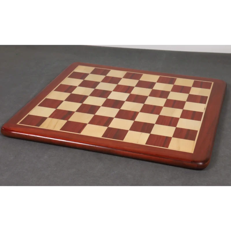 19" Solid Luxury Budrose Wood & Maple Wood Chess Board-50 mm Square - Image 2