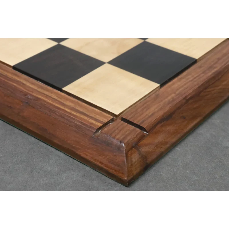 21" Players Choice Classic Tournament Chess Board In Ebony & Maple Wood-55 mm Square - Image 6