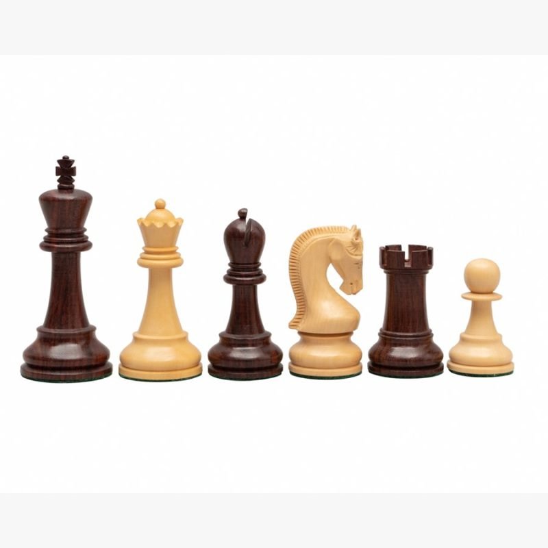 4" Leningrad Series Luxury Staunton Chess Pieces Only Set- Weighted Rosewood - Image 3