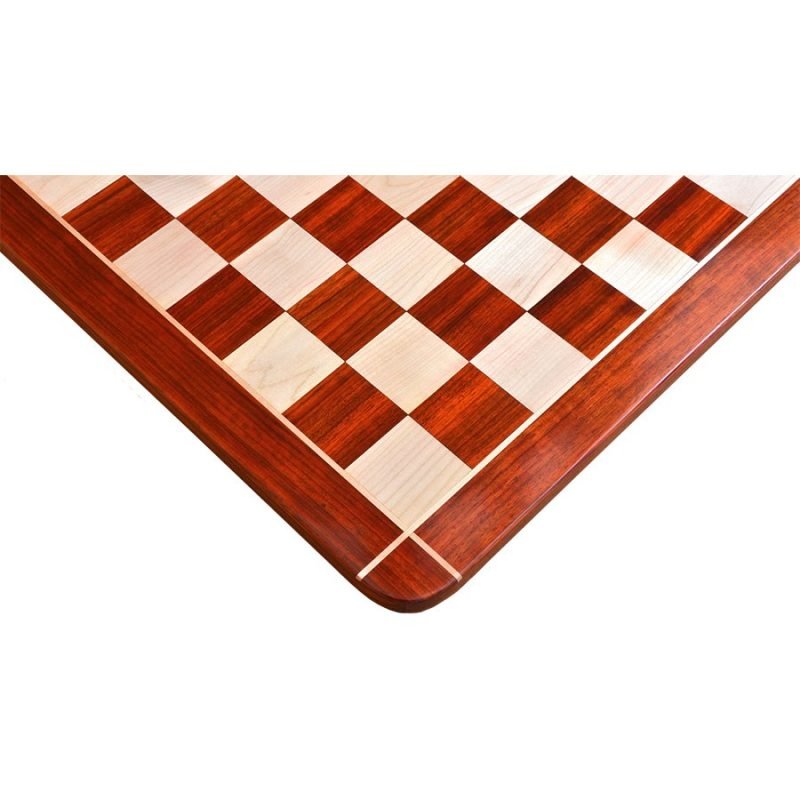 23? African Padauk & Maple Wood Cross Corner Wooden Chessboard With 60 mm Square