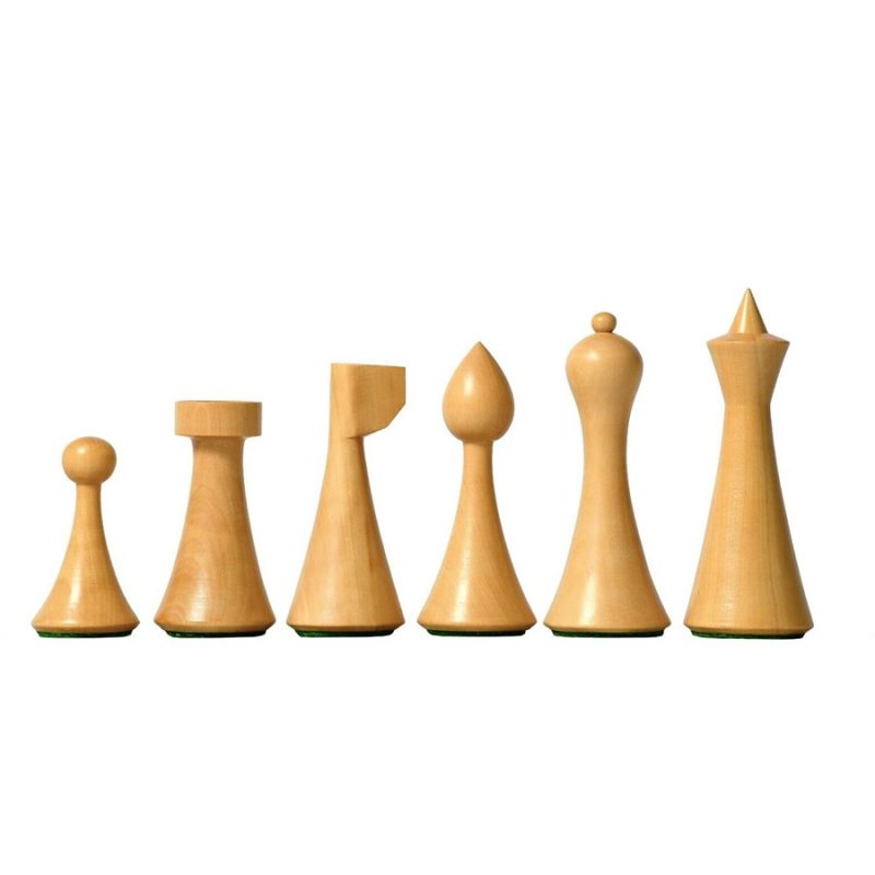 Hermann Ohme Minimalist Series Chess Pieces Only Set- Weighted Ebonised Boxwood - Image 6