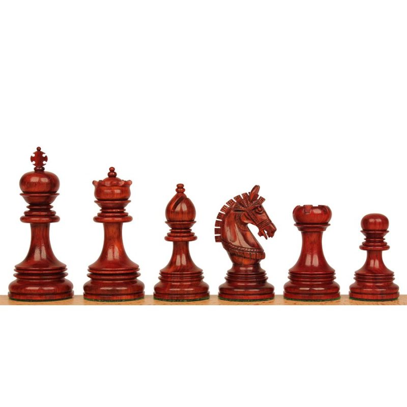 The Exotic Collection- Chetak Luxury Chess Pieces Only Set - Triple Weighted Budrose Wood- 4.2" King - Image 2