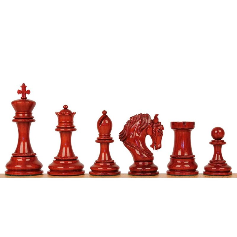 The King Arthur Series Luxury Staunton Chess Pieces Only Set- 4.5" King Size- Triple Weighted Bud Rosewood - Image 2