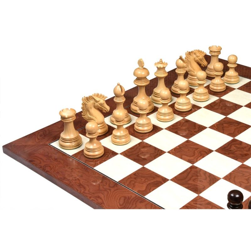 The Premium Collection- 4.4" Wellington Luxury Staunton Chess Pieces Only Set ? Triple Weighted Budrose Wood - Image 7