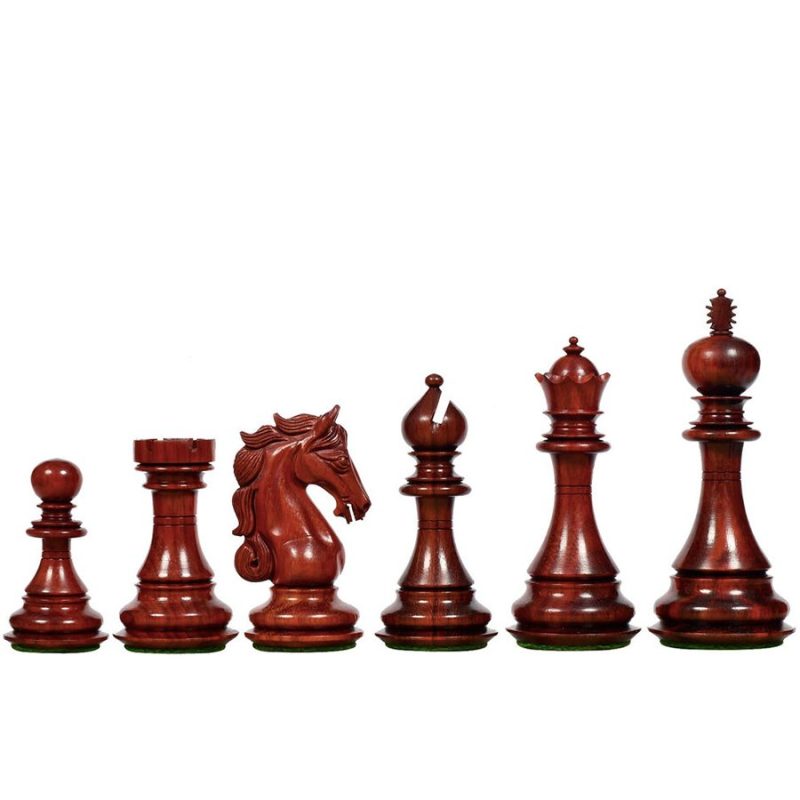 4.5? Shera Series Staunton Luxury Chess Pieces Only Set- Triple Weighted Bud Rosewood - Image 8