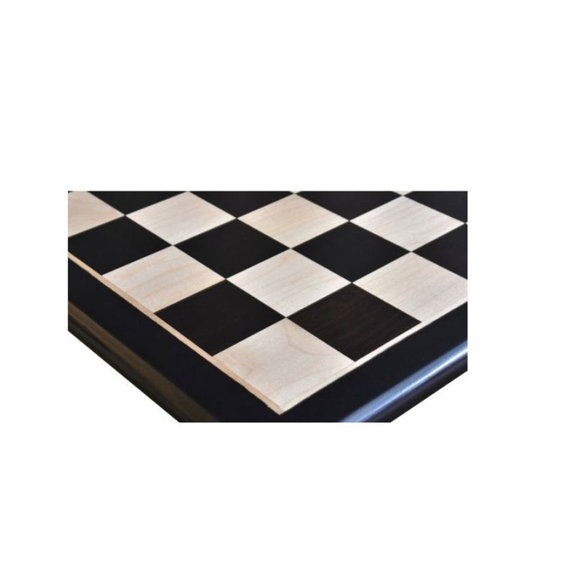 17" Solid Luxury Inlaid Ebony Wood & Maple Wood Chess Board- 45 mm Square - Image 8