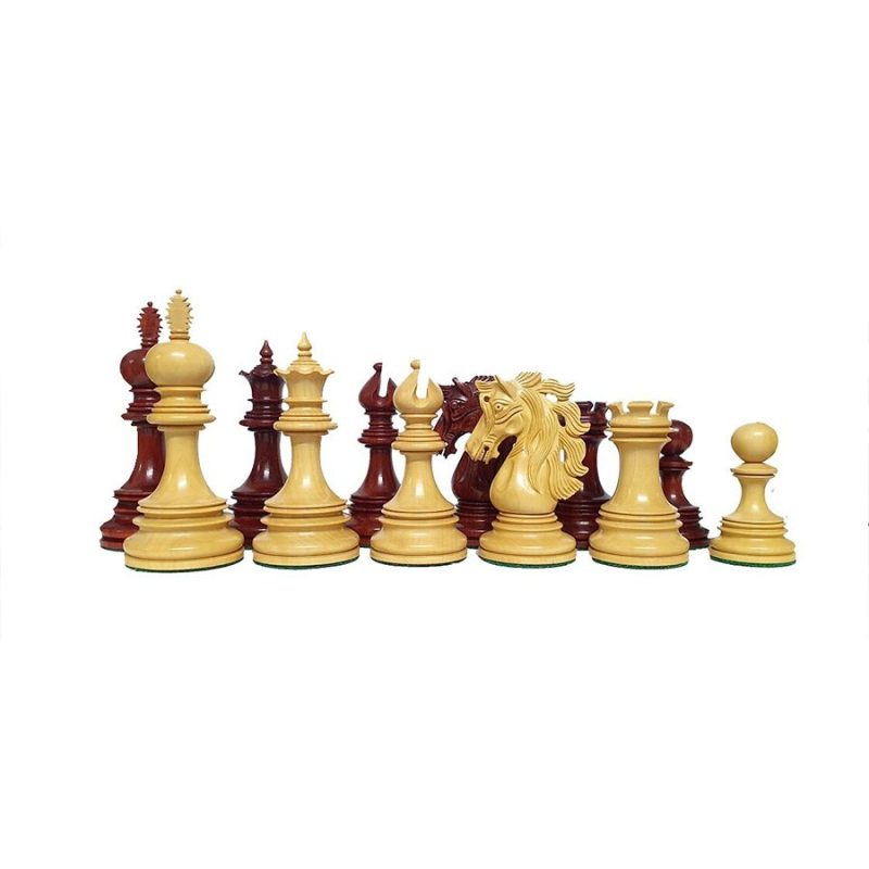 4.5" Andalusian Luxury Series Chess Pieces Only Set- Triple Weighted Bud Rosewood - Image 8