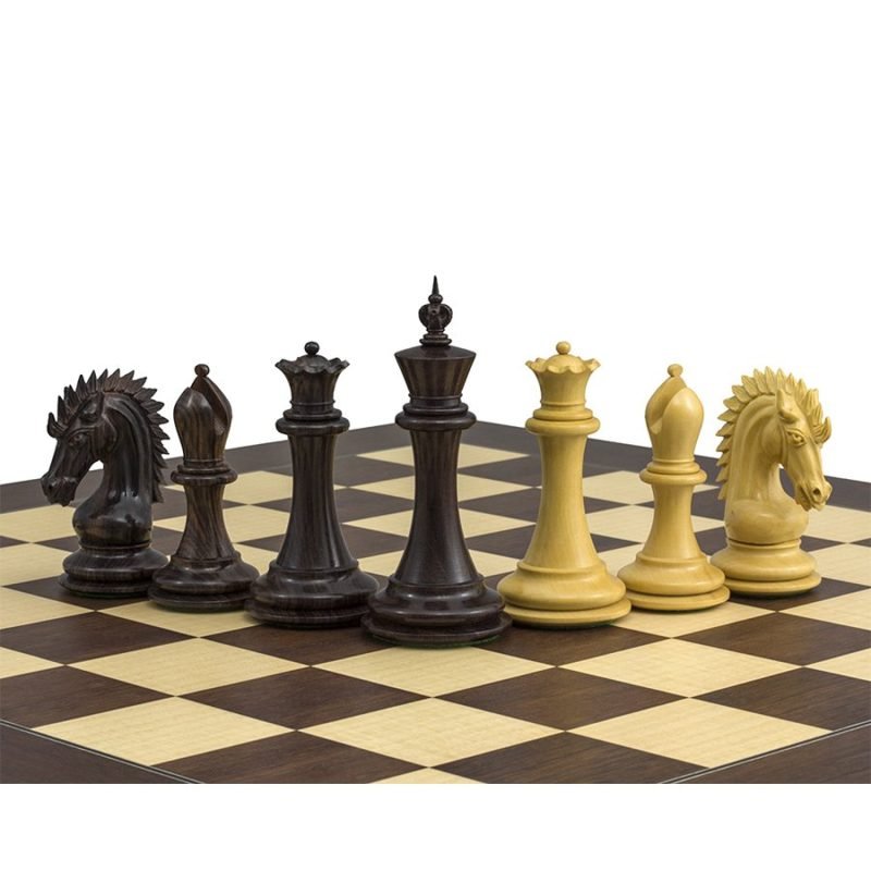 3.75" Sheffield Knight Luxury Chess Pieces Only Set- Double Weighted Rose Wood - Image 5