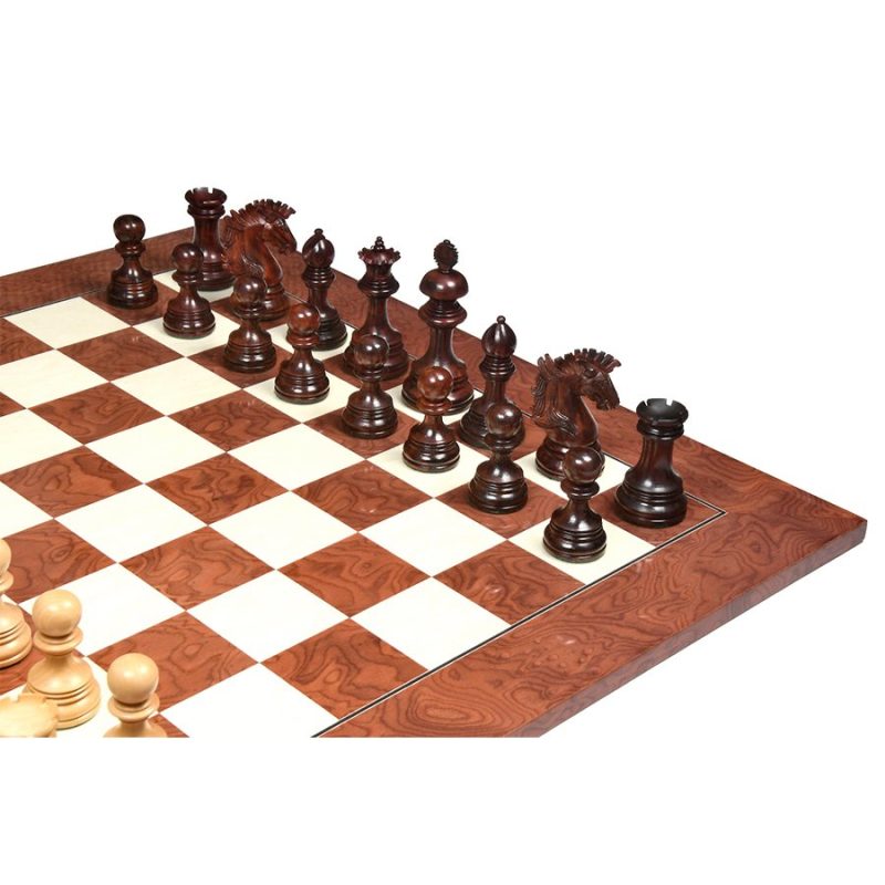 The Premium Collection- 4.4" Wellington Luxury Staunton Chess Pieces Only Set ? Triple Weighted Budrose Wood - Image 8